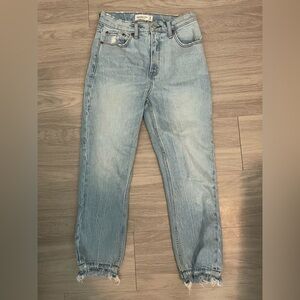 Abercrombie & Fitch Light Blue Mom Jeans